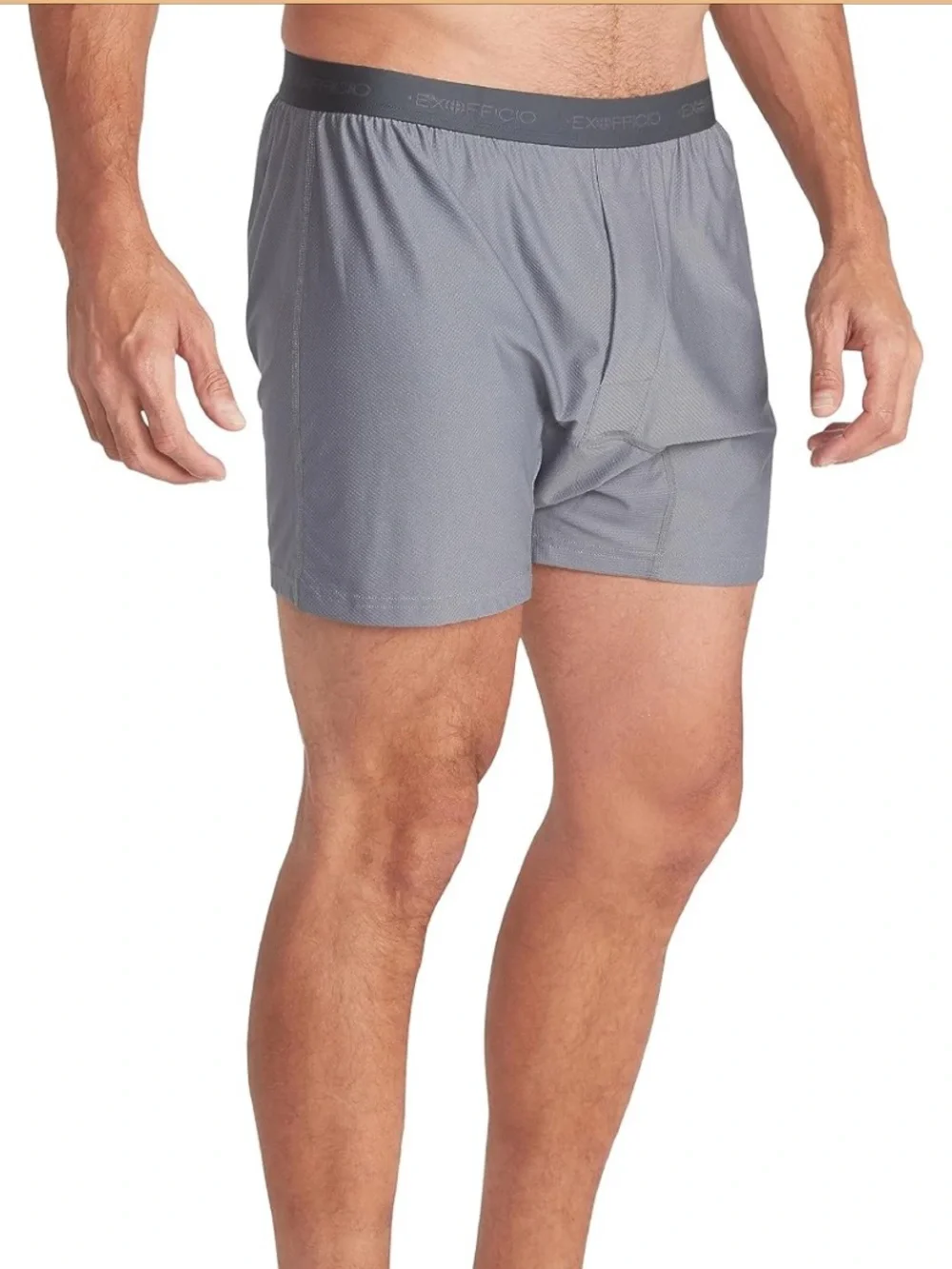 Exofficio Gray Breathable Mesh Boxer Briefs L Q74